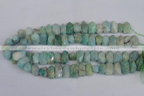 CNG2700 15.5 inches 10*14mm - 13*18mm faceted nuggets amazonite beads