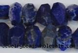 CNG2702 15.5 inches 10*14mm - 13*18mm faceted nuggets lapis lazuli beads