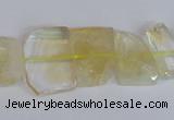 CNG2706 15.5 inches 13*18mm - 15*20mm freeform natural citrine beads