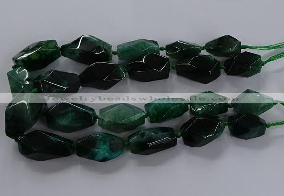 CNG2736 15.5 inches 15*30mm - 20*40mm nuggets agate beads