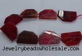 CNG2748 15.5 inches 30*45mm - 35*50mm freeform agate beads