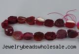 CNG2770 15.5 inches 20*22mm - 22*26mm freeform agate beads