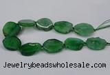 CNG2779 15.5 inches 30*35mm - 35*40mm freeform agate beads