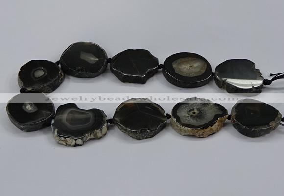 CNG2781 15.5 inches 30*35mm - 35*40mm freeform agate beads