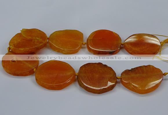 CNG2784 15.5 inches 35*40mm - 45*50mm freeform agate beads