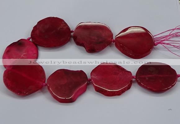 CNG2786 15.5 inches 35*40mm - 45*50mm freeform agate beads