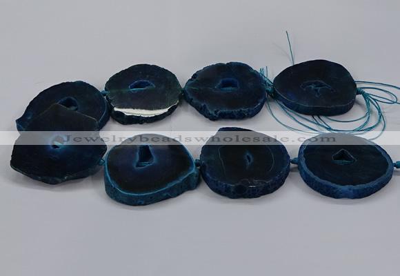 CNG2787 15.5 inches 35*40mm - 45*50mm freeform agate beads