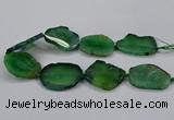 CNG2788 15.5 inches 35*40mm - 45*50mm freeform agate beads