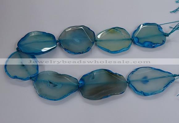 CNG2792 15.5 inches 30*40mm - 40*55mm freeform agate beads