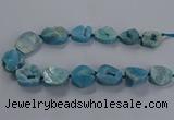 CNG2804 15.5 inches 25*30mm - 30*40mm freeform druzy agate beads