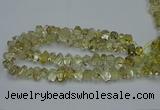 CNG2824 10*14mm - 13*18mm faceted nuggets lemon quartz beads