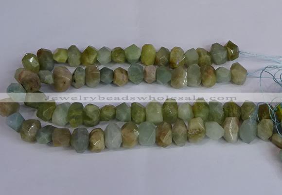 CNG2829 15.5 inches 10*14mm - 13*18mm faceted nuggets aquamarine beads