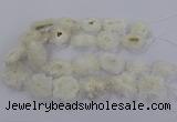 CNG2846 15.5 inches 30*40mm - 45*50mm freeform druzy agate beads