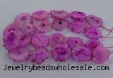 CNG2848 15.5 inches 30*40mm - 45*50mm freeform druzy agate beads