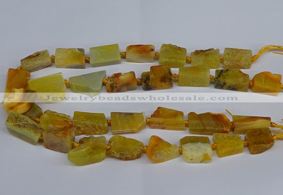 CNG2900 15.5 inches 12*16mm - 15*25mm freeform agate beads