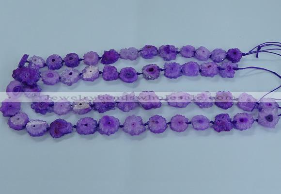 CNG2967 15.5 inches 8*10mm - 15*18mm freeform druzy agate beads