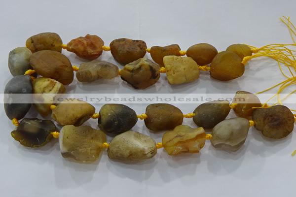 CNG3000 15.5 inches 15*20mm - 22*30mm nuggets agate beads