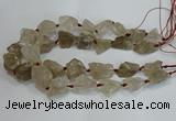 CNG3018 15.5 inches 15*20mm - 22*30mm nuggets smoky quartz beads