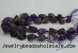 CNG3019 15.5 inches 15*20mm - 22*30mm nuggets amethyst beads