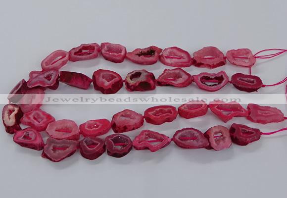 CNG3064 15.5 inches 13*18mm - 18*25mm freeform druzy agate beads