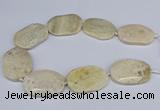 CNG3073 15.5 inches 30*45mm - 35*50mm freeform chrysanthemum agate beads