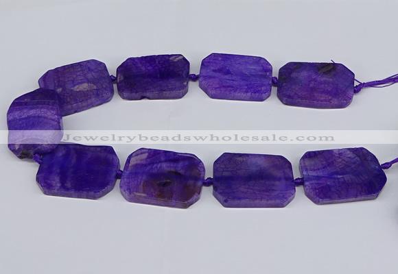 CNG3081 15.5 inches 30*40mm - 35*45mm freeform agate beads