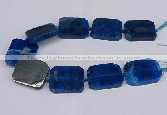 CNG3083 15.5 inches 30*40mm - 35*45mm freeform agate beads