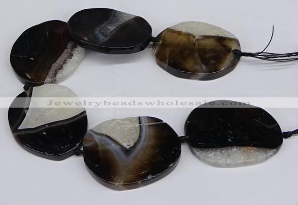 CNG3133 15.5 inches 45*55mm - 55*60mm freeform druzy agate beads