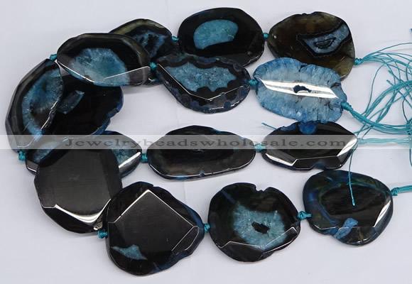 CNG3136 15.5 inches 35*45mm - 45*50mm freeform druzy agate beads