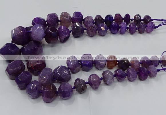 CNG3176 15.5 inches 12*16mm - 25*30mm nuggets agate beads