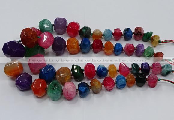 CNG3180 15.5 inches 12*16mm - 25*30mm nuggets agate beads