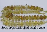 CNG3220 15.5 inches 10*20mm - 12*40mm faceted nuggets lemon quartz beads