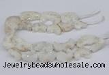 CNG3306 20*30mm - 30*45mm freeform plated druzy agate beads