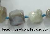 CNG333 15.5 inches 8*10mm - 18*22mm faceted nuggets agate beads