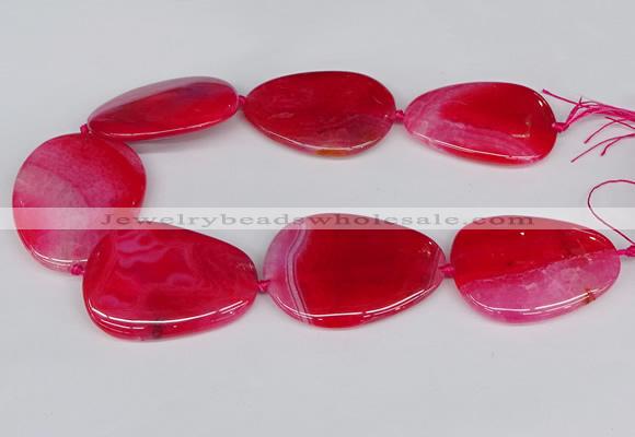 CNG3351 15.5 inches 40*50mm - 45*60mm freeform agate beads