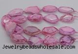 CNG3360 15.5 inches 30*35mm - 35*45mm faceted freeform agate beads