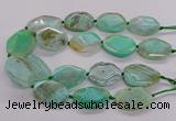 CNG3362 15.5 inches 30*35mm - 35*45mm faceted freeform agate beads