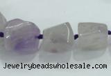 CNG338 15.5 inches 8*10mm - 18*22mm faceted nuggets amethyst beads