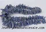 CNG3382 15.5 inches 3*15mm - 5*30mm sticks blue kyanite beads