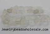 CNG3421 15.5 inches 15*20mm - 20*30mm nuggets white crystal beads