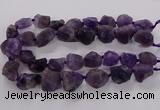 CNG3423 15.5 inches 15*20mm - 20*30mm nuggets amethyst beads