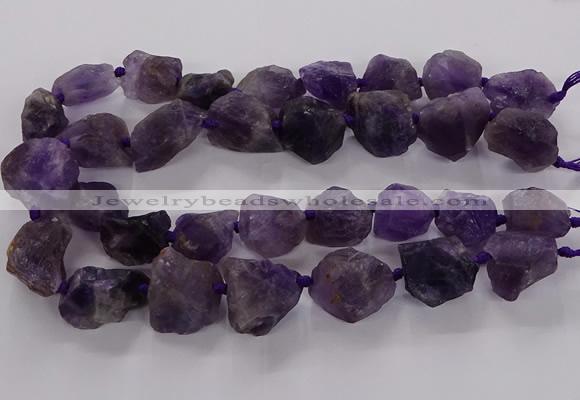 CNG3423 15.5 inches 15*20mm - 20*30mm nuggets amethyst beads