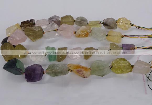 CNG3428 15.5 inches 15*20mm - 20*30mm nuggets mixed quartz beads