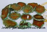 CNG3460 15.5 inches 35*40mm - 45*55mm freeform agate beads