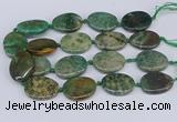 CNG3483 25*35mm - 30*40mm freeform chrysanthemum agate beads