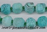 CNG3503 15.5 inches 12mm - 14mm faceted nuggets agate beads