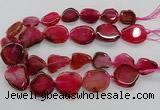 CNG3515 15.5 inches 20*25mm - 25*35mm freeform agate slab beads