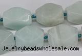 CNG3525 15.5 inches 13*18mm - 15*20mm faceted nuggets amazonite beads