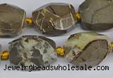 CNG3528 15.5 inches 13*18mm - 15*20mm faceted nuggets devil jasper beads