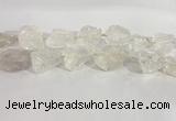 CNG3558 15.5 inches 18*20mm - 25*30mm nuggets rough white crystal beads